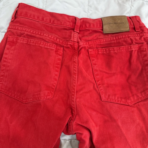 Calvin Klein Red Jeans - Picture 3 of 6